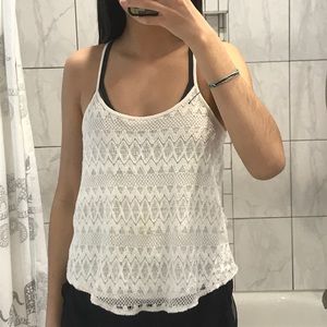 White Hollister Tank Top